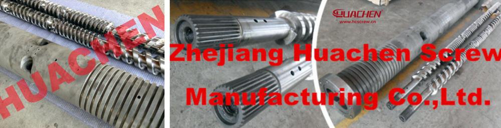 HUACHEN's parallel twin screw barrel for PVC extrusion